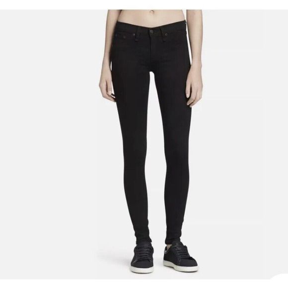 Rag & Bone Leggings Jeans - Size 27 - Black - Picture 1 of 9
